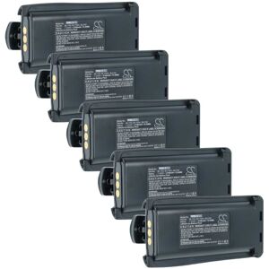vhbw 5x Battery Replacement for Hyt Relm BL1703, BL-2102Li for Radio, Walkie-Talkie (2100 mAh, 7.4 V, Li-Ion) + Belt Clip vhbw 5x Battery Replacement for Hyt Relm BL1703, BL-2102Li for Radio, Walkie-Talkie (2100 mAh, 7.4 V, Li-Ion) + Belt Clip