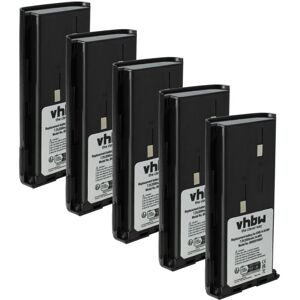 vhbw 5x Battery Replacement for Kenwood KNB-15, KNB-14N, KNB-15H, KNB-15A, KNB-20, KNB-14A, KNB-14 for Radio, Walkie-Talkie (2000 mAh, 7.2 V, NiMH) vhbw 5x Battery Replacement for Kenwood KNB-15, KNB-14N, KNB-15H, KNB-15A, KNB-20, KNB-14A, KNB-14 for Radio, Walkie-Talkie (2000 mAh, 7.2 V, NiMH)