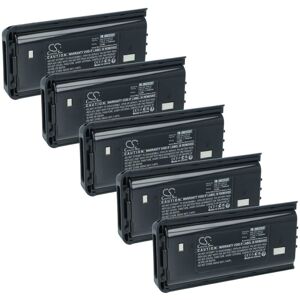 vhbw 5x Battery Replacement for Kenwood KNB-29N, KNB-29, KNB-30A, KNB-30, KNB-53N, KNB-53 for Radio, Walkie-Talkie (2500 mAh, 7.2 V, NiMH) vhbw 5x Battery Replacement for Kenwood KNB-29N, KNB-29, KNB-30A, KNB-30, KNB-53N, KNB-53 for Radio, Walkie-Talkie (2500 mAh, 7.2 V, NiMH)
