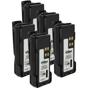 5x Battery Replacement for Motorola PMNN4493, PMNN4491, PMNN4491B for Radio, Walkie-Talkie (3000mAh, 7.4 v, Li-Ion) + Belt Clip - Vhbw 5x Battery Replacement for Motorola PMNN4493, PMNN4491, PMNN4491B for Radio, Walkie-Talkie (3000mAh, 7.4 v, Li-Ion) + Belt Clip - Vhbw