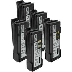 Vhbw - 5x Battery Replacement for Motorola PMNN4543, PMNN4493, PMNN4491B for Radio, Walkie-Talkie (2600mAh, 7.4 v, Li-Ion) + Belt Clip Vhbw - 5x Battery Replacement for Motorola PMNN4543, PMNN4493, PMNN4491B for Radio, Walkie-Talkie (2600mAh, 7.4 v, Li-Ion) + Belt Clip