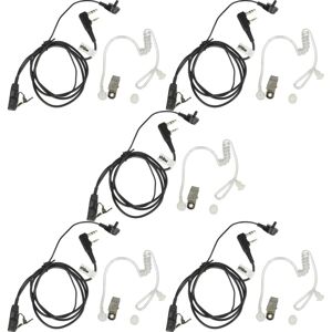 vhbw 5x Headset earpiece compatible with Kenwood Protalk XLS, TH-205, TH-205A, TH-205AT Radio Walkie Talkie, Transparent acoustic tube vhbw 5x Headset earpiece compatible with Kenwood Protalk XLS, TH-205, TH-205A, TH-205AT Radio Walkie Talkie, Transparent acoustic tube