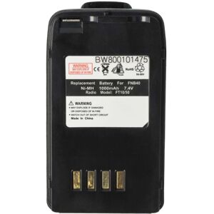 Vhbw - Battery compatible with Yaesu Vertex VXA-100, FT-50R Radio, Walkie-Talkie (1000 mAh, 7.4 v, NiMH) + Belt Clip Vhbw - Battery compatible with Yaesu Vertex VXA-100, FT-50R Radio, Walkie-Talkie (1000 mAh, 7.4 v, NiMH) + Belt Clip