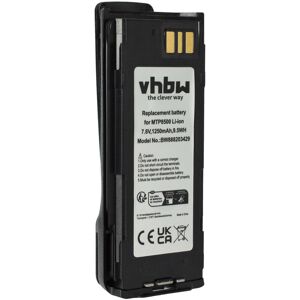 vhbw Battery Replacement for Motorola NNTN8570B, NNTN8570A, NNTN8570 for Radio, Walkie-Talkie (1250 mAh, 7.6 V, Li-Ion) + Belt Clip vhbw Battery Replacement for Motorola NNTN8570B, NNTN8570A, NNTN8570 for Radio, Walkie-Talkie (1250 mAh, 7.6 V, Li-Ion) + Belt Clip