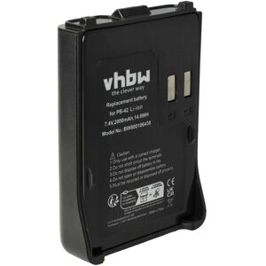 vhbw Battery Replacement for Kenwood PB-42, PB-42L, PB-42Li for Radio, Walkie-Talkie (2000mAh, 7.4V, Li-Ion) vhbw Battery Replacement for Kenwood PB-42, PB-42L, PB-42Li for Radio, Walkie-Talkie (2000mAh, 7.4V, Li-Ion)