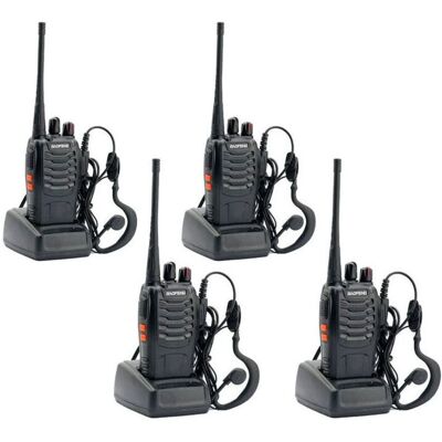 LIIYIELA BF-888S two-way walkie-talkie (pack of 4) and USB programming cable (1 piece) LIIYIELA BF-888S two-way walkie-talkie (pack of 4) and USB programming cable (1 piece)