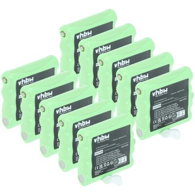 vhbw 10x Battery compatible with Midland M48 S, M99 S, M24 PLUS, PMR446, M24 S, 456R, G8 BT Radio, Walkie-Talkie (700 mAh, 7.4 V, NiMH) vhbw 10x Battery compatible with Midland M48 S, M99 S, M24 PLUS, PMR446, M24 S, 456R, G8 BT Radio, Walkie-Talkie (700 mAh, 7.4 V, NiMH)
