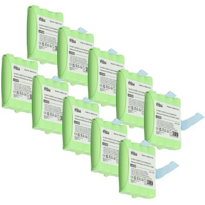 vhbw 10x Battery compatible with Motorola TLKR-T8, TLKR-T5, TLKR-T4, TLKR-T7, TLKR-T6, TLKR-T3, XTR446 Radio, Walkie-Talkie (700 mAh, 4.8 V, NiMH) vhbw 10x Battery compatible with Motorola TLKR-T8, TLKR-T5, TLKR-T4, TLKR-T7, TLKR-T6, TLKR-T3, XTR446 Radio, Walkie-Talkie (700 mAh, 4.8 V, NiMH)