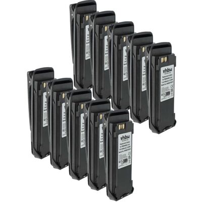 vhbw 10x Battery Replacement for Motorola NNTN4066, NNTN4077, NNTN4103 for Radio, Walkie-Talkie (1800 mAh, 7.4 V, Li-Ion) + Belt Clip vhbw 10x Battery Replacement for Motorola NNTN4066, NNTN4077, NNTN4103 for Radio, Walkie-Talkie (1800 mAh, 7.4 V, Li-Ion) + Belt Clip