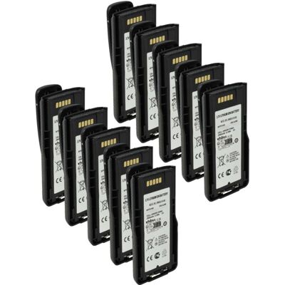 vhbw 10x Battery Replacement for Motorola NNTN8023C, NNTN8023BC, NNTN8023A, PMNN4522, NNTN8023AC for Radio, Walkie-Talkie (2900 mAh, 3.7 V, Li-Ion) vhbw 10x Battery Replacement for Motorola NNTN8023C, NNTN8023BC, NNTN8023A, PMNN4522, NNTN8023AC for Radio, Walkie-Talkie (2900 mAh, 3.7 V, Li-Ion)