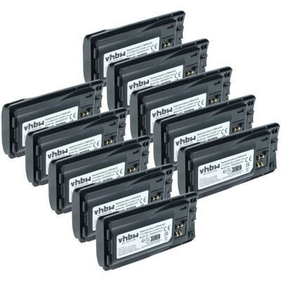 vhbw 10x Battery Replacement for Motorola PMNN4453R, PMNN4453, PMNN4434AR for Radio, Walkie-Talkie (3500 mAh, 3.7 V, Li-Ion) vhbw 10x Battery Replacement for Motorola PMNN4453R, PMNN4453, PMNN4434AR for Radio, Walkie-Talkie (3500 mAh, 3.7 V, Li-Ion)
