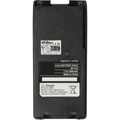 Vhbw - 1x Battery Replacement for Icom BP-222N, BP-222, BP-211N, BP-211 for Radio, Walkie-Talkie (2000mAh, 7.4 v, Li-Ion) + Belt Clip Vhbw - 1x Battery Replacement for Icom BP-222N, BP-222, BP-211N, BP-211 for Radio, Walkie-Talkie (2000mAh, 7.4 v, Li-Ion) + Belt Clip