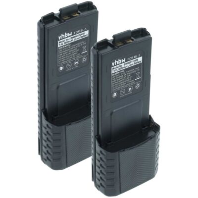 vhbw 2x Battery compatible with Baofeng UV-5R, BF-F8, UV-5RA, UV-5RE, BF-F9 Radio, Walkie-Talkie (2800 mAh, 7.4 V, Li-Ion) vhbw 2x Battery compatible with Baofeng UV-5R, BF-F8, UV-5RA, UV-5RE, BF-F9 Radio, Walkie-Talkie (2800 mAh, 7.4 V, Li-Ion)