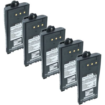 vhbw 5x Battery compatible with Entel HT723, HT725T, HT725, HT726T, HT726 Radio, Walkie-Talkie (2000 mAh, 7.6 V, Li-Ion) + Belt Clip vhbw 5x Battery compatible with Entel HT723, HT725T, HT725, HT726T, HT726 Radio, Walkie-Talkie (2000 mAh, 7.6 V, Li-Ion) + Belt Clip