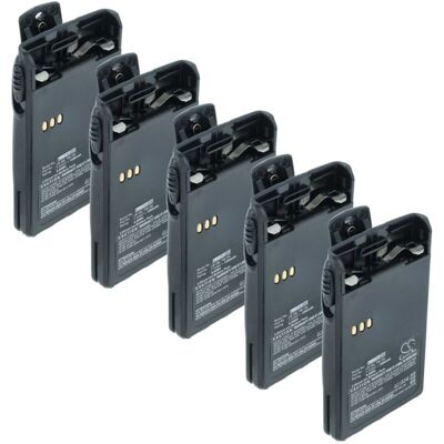 vhbw 5x Battery compatible with Huntec HT-558, HT-3688 Radio, Walkie-Talkie (1200 mAh, 7.4 V, Li-Ion) + Belt Clip vhbw 5x Battery compatible with Huntec HT-558, HT-3688 Radio, Walkie-Talkie (1200 mAh, 7.4 V, Li-Ion) + Belt Clip