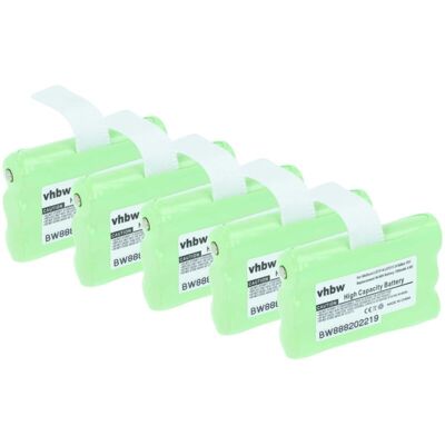vhbw 5x Battery compatible with Midland LXT440, LXT480, LXT420, LXT600, LXT460, LXT630 Radio, Walkie-Talkie (700 mAh, 3.6 V, NiMH) vhbw 5x Battery compatible with Midland LXT440, LXT480, LXT420, LXT600, LXT460, LXT630 Radio, Walkie-Talkie (700 mAh, 3.6 V, NiMH)