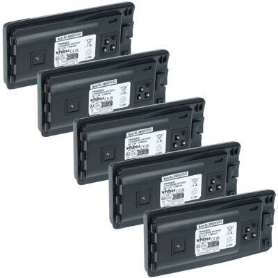 vhbw 5x Battery compatible with Motorola RDV2080, RDV5100, XTNi, XTNiD Radio, Walkie-Talkie (1100 mAh, 7.4 V, Li-Ion) + Belt Clip vhbw 5x Battery compatible with Motorola RDV2080, RDV5100, XTNi, XTNiD Radio, Walkie-Talkie (1100 mAh, 7.4 V, Li-Ion) + Belt Clip