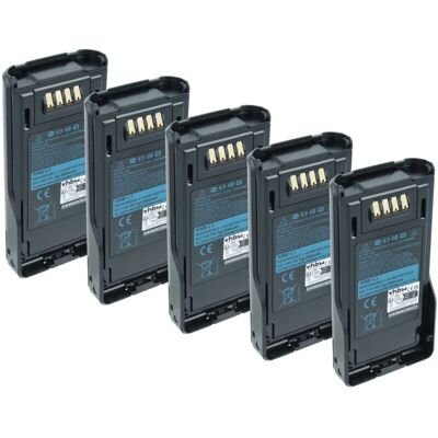 vhbw 5x Battery Replacement for Kenwood KNB-N4, KNB-N4M for Radio, Walkie-Talkie (2000 mAh, 7.4 V, Li-Ion) vhbw 5x Battery Replacement for Kenwood KNB-N4, KNB-N4M for Radio, Walkie-Talkie (2000 mAh, 7.4 V, Li-Ion)