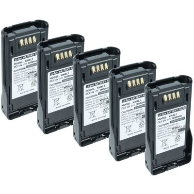vhbw 5x Battery Replacement for Kenwood KNB-N4, KNB-N4M for Radio, Walkie-Talkie (2600 mAh, 7.4 V, Li-Ion) vhbw 5x Battery Replacement for Kenwood KNB-N4, KNB-N4M for Radio, Walkie-Talkie (2600 mAh, 7.4 V, Li-Ion)