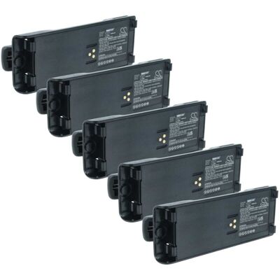 vhbw 5x Battery Replacement for Motorola NTN7144, NTN7144B, NTN7144A for Radio, Walkie-Talkie (1800 mAh, 7.4 V, Li-Ion) + Belt Clip vhbw 5x Battery Replacement for Motorola NTN7144, NTN7144B, NTN7144A for Radio, Walkie-Talkie (1800 mAh, 7.4 V, Li-Ion) + Belt Clip