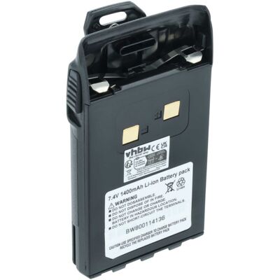 Vhbw - Battery Replacement for BLO-004, BLO-007, BLO-001 for Radio, Walkie-Talkie (1400 mAh, 7.4 v, Li-Ion) + Belt Clip Vhbw - Battery Replacement for BLO-004, BLO-007, BLO-001 for Radio, Walkie-Talkie (1400 mAh, 7.4 v, Li-Ion) + Belt Clip