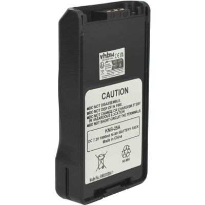 Vhbw - Battery Replacement for Kenwood KNB-24, KNB-24Li, KNB-24LX, KNB-25, KNB-25L, KNB-25N, KNB-26A for Radio, Walkie-Talkie (1800mAh, 7.2V, NiMH) Vhbw - Battery Replacement for Kenwood KNB-24, KNB-24Li, KNB-24LX, KNB-25, KNB-25L, KNB-25N, KNB-26A for Radio, Walkie-Talkie (1800mAh, 7.2V, NiMH)