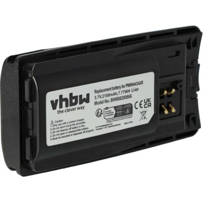 Vhbw - Battery Replacement for Motorola PMNN4453R for Radio, Walkie-Talkie (2100 mAh, 3.7 v, Li-Ion) Vhbw - Battery Replacement for Motorola PMNN4453R for Radio, Walkie-Talkie (2100 mAh, 3.7 v, Li-Ion)