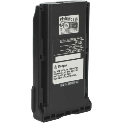 Vhbw - Replacement Battery compatible with Icom IC-F3161DT 66 rr, IC-F3161S, IC-F3161T, IC-F3162 Radio, Walkie-Talkie (2200mAh, 7.4V, Li-Ion) Vhbw - Replacement Battery compatible with Icom IC-F3161DT 66 rr, IC-F3161S, IC-F3161T, IC-F3162 Radio, Walkie-Talkie (2200mAh, 7.4V, Li-Ion)