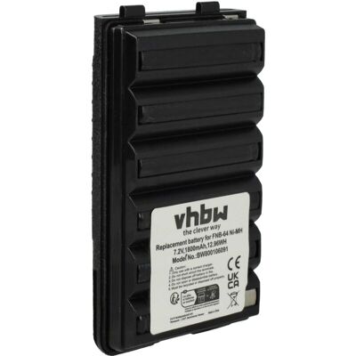 Vhbw - 1x Battery Replacement for Yaesu / Vertex FNB-64H, FNB-57, FNB-64, FNB-83, AAJ66X001, FNB-83H for Radio, Walkie-Talkie (1800mAh, 7.2 v, NiMH) Vhbw - 1x Battery Replacement for Yaesu / Vertex FNB-64H, FNB-57, FNB-64, FNB-83, AAJ66X001, FNB-83H for Radio, Walkie-Talkie (1800mAh, 7.2 v, NiMH)