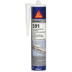 Sika - flex-591 Marine Hybrid Mastic Adhesive - Black - 300ml