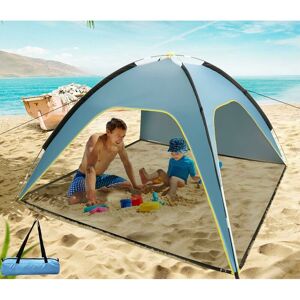 DENUOTOP Beach Tent, Pop Up Baby Beach Beach Shade, upf 50+ Instant Portable Sun Shelter Tent for 1-2 Person, Automatic Baby Beach Tent with Carry Bag