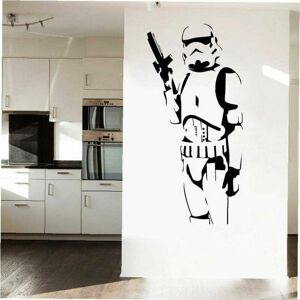HOOPZI Fashion Decor Product Cool Star Wars Kids Loves Stormtrooper Wall Art Sticker Vinyl Decals Boys Room Decor Mural