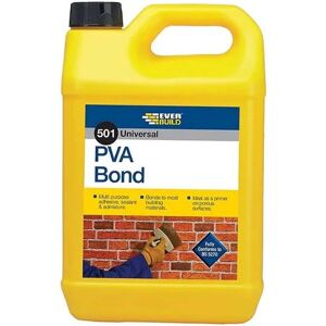 Everbuild - 5 Litre 501 pva Bond Multi Purpose bonding Primer Sealer admixture