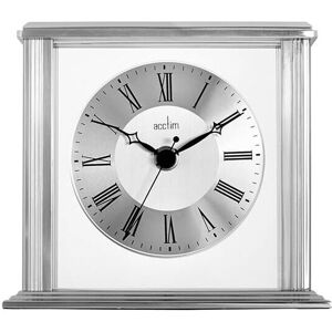 Hamilton Mantel Clock Silver Effect - Acctim