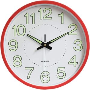 Xuigort - 30 Cm Large Wall Clock, Without Ticking Movement For Silent Quartz Digital Luminous Wall Clock For Living Room, Kitchen, Children'S Room,