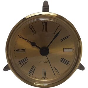 Clock Insert Roman Face - Gold with Gold Face 65mm Diameter - Charnwood