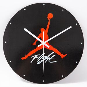 Groofoo - 3D Wall Clock AJ1-12 Basketball Shoes - Sports Design for Bedroom Living Room Office - Creative Gift for Sneaker Lovers (Black Background