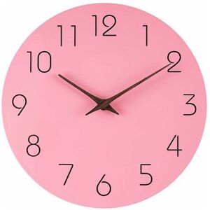 NEIGE Home Decor 10 Inch Wooden Silent Wall Clock (Style C)