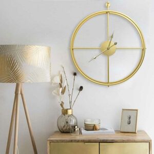 Wall Clock Gold 52 cm Iron - Hommoo