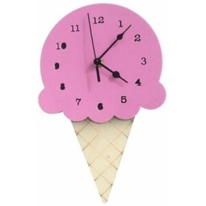 Neige - Ice Cream Sharped Silent Cartoon Wall Clock for Kids Room