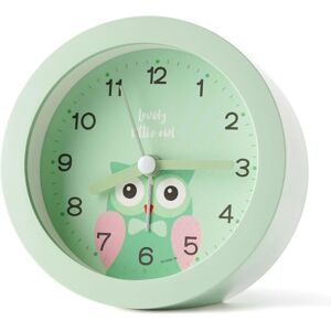 TINOR Kids Students Non Ticking Alarm Clock for Boys Girls, Kids Alarm Clock with Night Light Clock Bedroom Bedside Analog Cute Drawing Battery Powered for