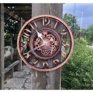 Large Retro Garden Clock - Weatherproof - Bathroom Clock - Vintage Decor - No Ticking - Alwaysh