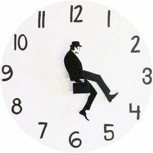 Langray - Ministry of Silly Walks Clock, Comedian Home Decor, Wall Clock Watch Funny Mute Clock Perfect for Bedroom,Office, Library Wall Decorations