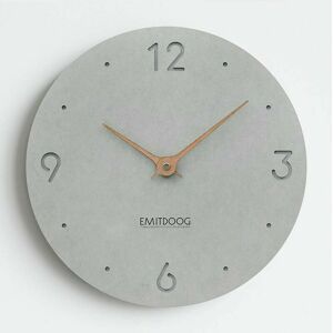 HOOPZI No Ticking Wall Clock The Clock Without Second Hand Absolutely Quiet 12 '(29cm × 29cm), Ideal Living Accessories (15' (38CM x 38CM) Gray a)