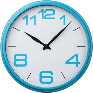 Premier Housewares - Blue Plastic Frame Wall Clock