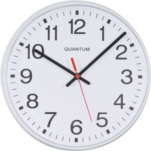 Quantum 900 8.5 Round White Quartz Clock - White