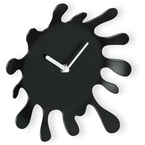 Relaxdays Wall Clock, Colour Splash Shape, Battery Operated, Without Numbers, Analogue, Modern, HxW: 25 x 22.5 cm, Black