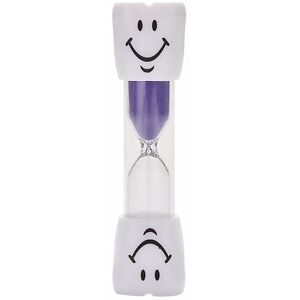 Sand Timer Clock Smile Patttern Toothbrush Timer 3 Minutes for Games Classroom Home Office Kitchen Decoration ( Purple ) - Rhafayre