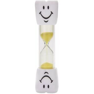 Rhafayre - Sand Timer Clock Smile Patttern Toothbrush Timer 3 Minutes for Games Classroom Home Office Kitchen Decoration ( Yellow )