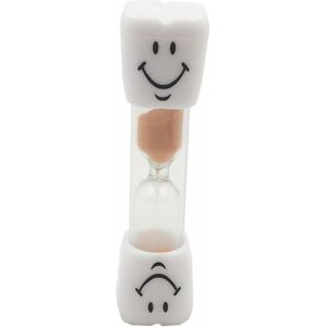 Rhafayre - Sand Timer Clock Smile Patttern Toothbrush Timer 3 Minutes for Games Classroom Home Office Kitchen Decoration ( Orange )